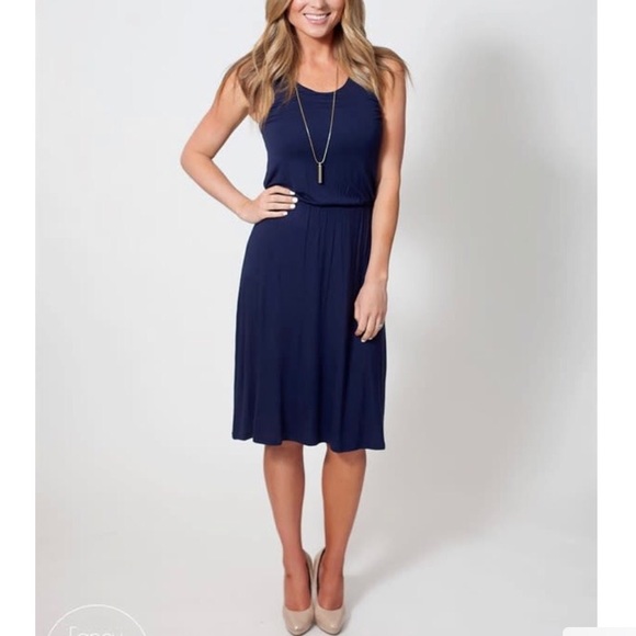 Dresses & Skirts - Navy dress, comfy and great fit for all types Dresses & Skirts - Navy dress, comfy and great fit for all types